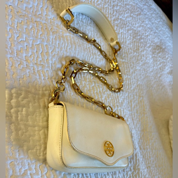 Tory Burch MINI Robinson Removable Crossbody Gold Chain or Leather CLUTCH Bag⚜️ - Picture 5 of 13